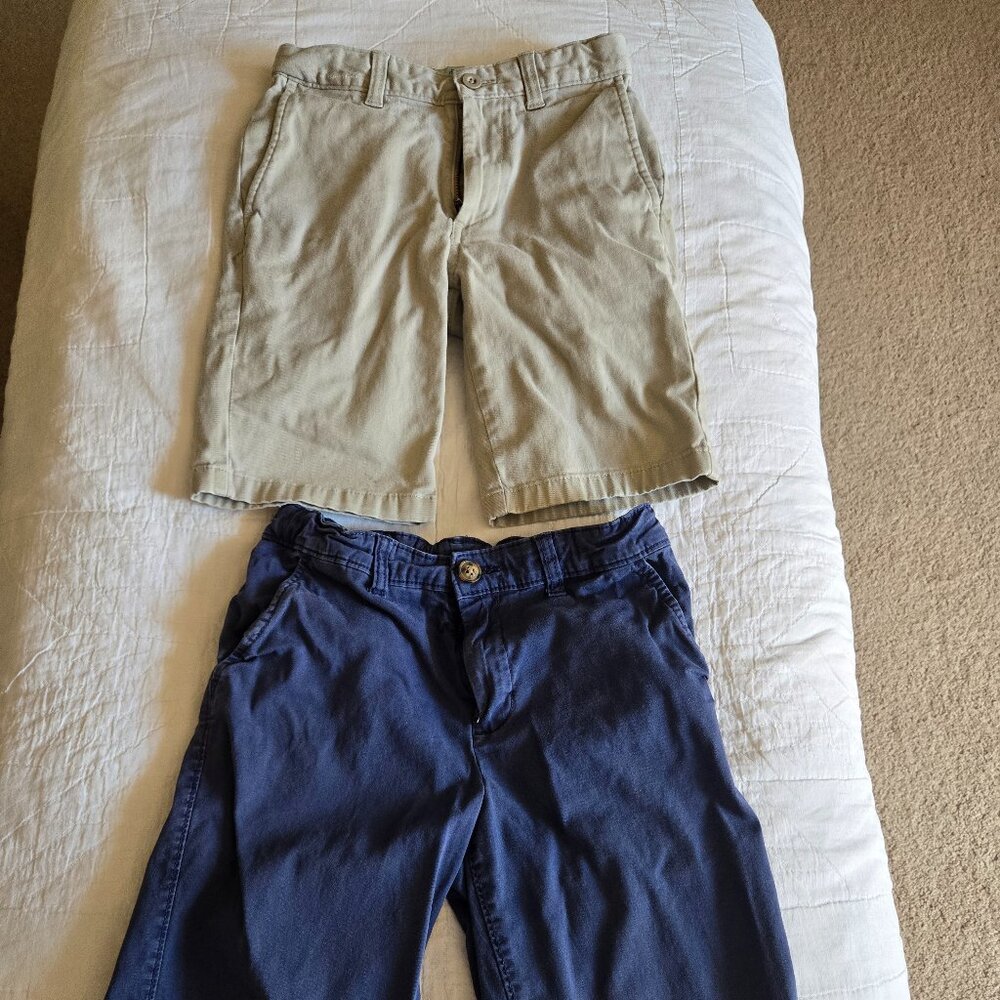 2 Boys Adjustable Waist Shorts size 8